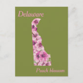 Delaware State Flower Collage Map Briefkaart (Voorkant)