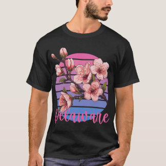 Delaware State Flower Peach Blossom Sticker 1 T-shirt