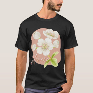Delaware State Flower Peach Blossom Sticker Oversi T-shirt
