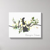 Delaware State gepersonaliseerd uw huis stad rusti Canvas Afdruk (Voorkant)