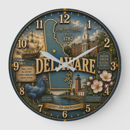 Delaware State Heritage  Grote Klok (Voorkant)