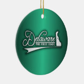 Delaware State of Mine Keramisch Ornament (Rechts)