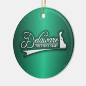 Delaware State of Mine Keramisch Ornament (Links)