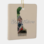 Delaware State Photo insert and town name Keramisch Ornament (Rechts)