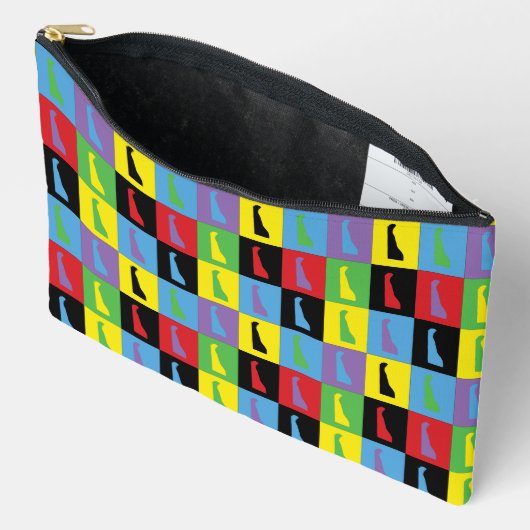 Delaware State Pop Art Pattern Etui (Open)
