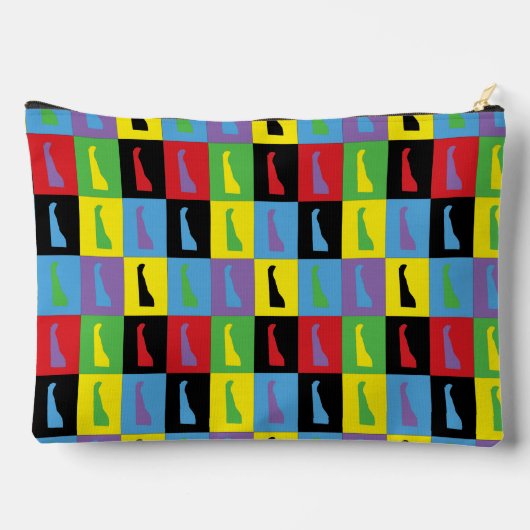 Delaware State Pop Art Pattern Etui (Achterkant)