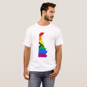 Delaware State Pride LGBTQ Progress Pride T-shirt (Voorkant volledig)