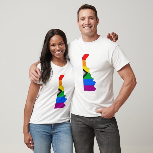 Delaware State Pride LGBTQ Progress Pride T-shirt (Unisex)