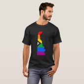Delaware State Pride LGBTQ Progress Pride T-shirt (Voorkant volledig)