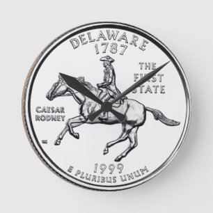 Delaware State Quarter Ronde Klok