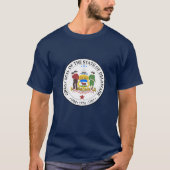 Delaware State Seal Emblem T-Shirt (Voorkant)