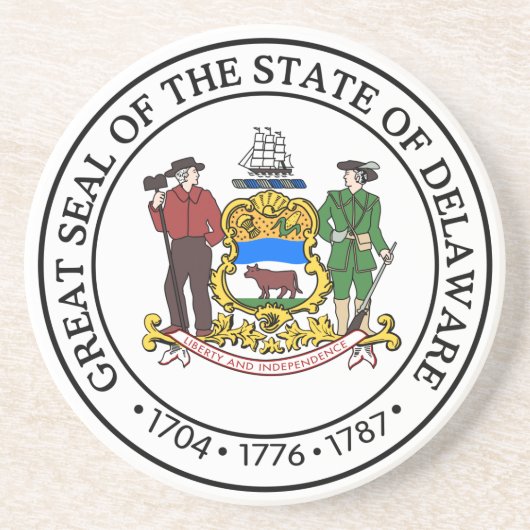 Delaware State Seal Onderzetter (Voorkant)