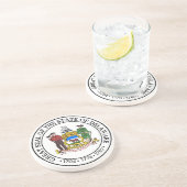 Delaware State Seal Onderzetter (Zijkant)