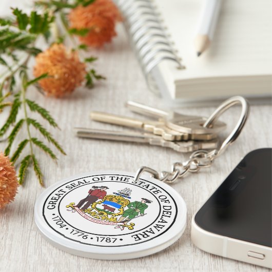 Delaware State Seal - Sleutelhanger (Voorkant Rechts)
