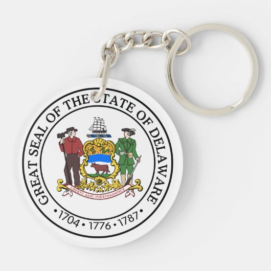 Delaware State Seal - Sleutelhanger (Achterkant)