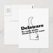 Delaware State Slogan Briefkaart (Voorkant / Achterkant)