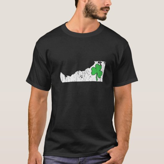 Delaware State St Patrick S Day Delaware Green Sha T-shirt (Voorkant)