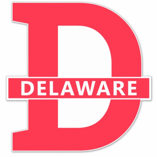Delaware Sticker (Voorkant)