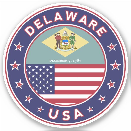 Delaware Sticker (Voorkant)