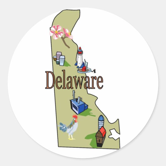 Delaware Sticker (Voorkant)