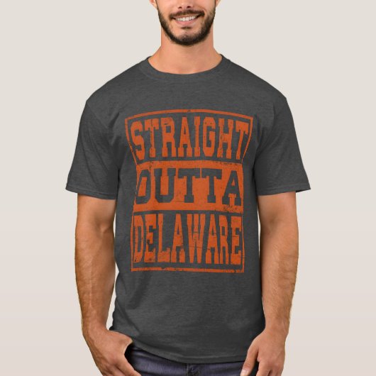 Delaware Straight uit Delaware Vintage grappig T-shirt (Voorkant)