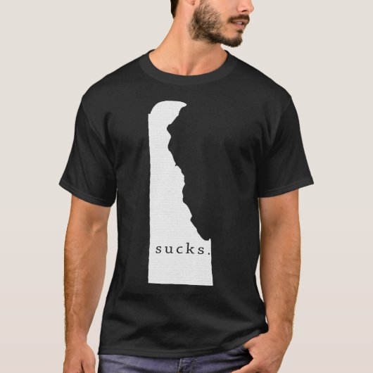 Delaware sucks t-shirt (Voorkant)