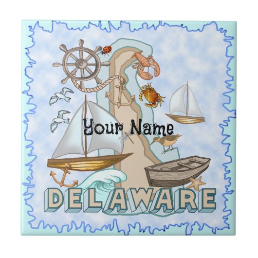 Delaware Tegeltje (Voorkant)