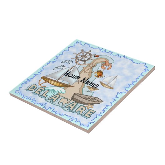 Delaware Tegeltje (Zijkant)
