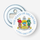 Delaware-teken Button Flesopener (Voorkant)
