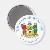 Delaware-teken Magneet (Voorkant / Achterkant)