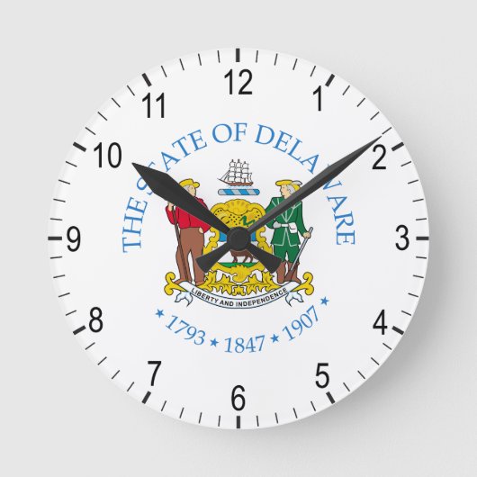 Delaware-teken Ronde Klok (Voorkant)