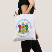 Delaware-teken Tote Bag (Dichtbij)