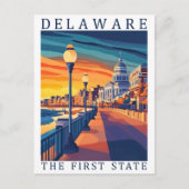 Delaware the First State USA Travel Place Briefkaart (Voorkant)