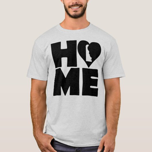 Delaware Thuis Hart Staat T-Shirts (Voorkant)