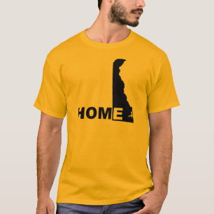 Delaware Thuis Weg Van Staat T-Shirt Tees