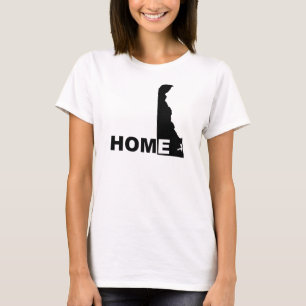 Delaware Thuis Weg Van Staat T-Shirt Tees