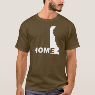 Delaware Thuis Weg Van Staat T-Shirt Tees