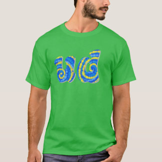 Delaware tie dye extra grote t-shirt