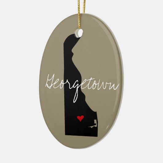 Delaware Town Keramisch Ornament (Links)