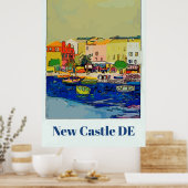 Delaware Travel Poster, bewerk tekst Poster (Keuken)