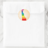 delaware trots. ronde sticker (Tas)