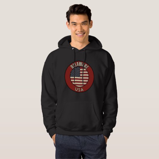 Delaware United States of America Hoodie (Voorkant volledig)