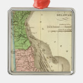 Delaware US Metalen Ornament (Voorkant)