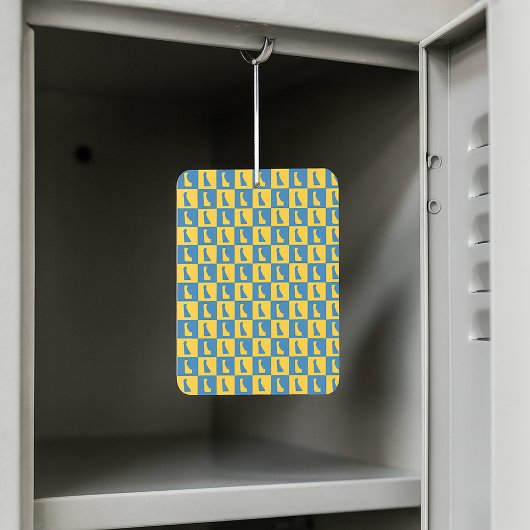 Delaware US State Blue Gold Pattern Luchtverfrisser