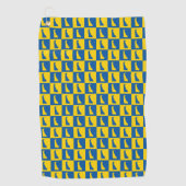 Delaware US State Blue Yellow Gold Pattern Golfhanddoek (Voorkant)