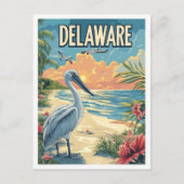 Delaware USA Illustratie Reizen Briefkaart (Voorkant)