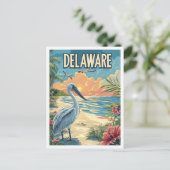 Delaware USA Illustratie Reizen Briefkaart (Staand voorkant)