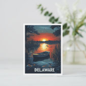 Delaware USA Illustratie Reizen Briefkaart (Staand voorkant)