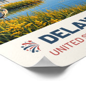 Delaware USA – Oude Reisposter Poster (Hoek)