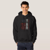 Delaware USA vlag Hoodie (Voorkant volledig)